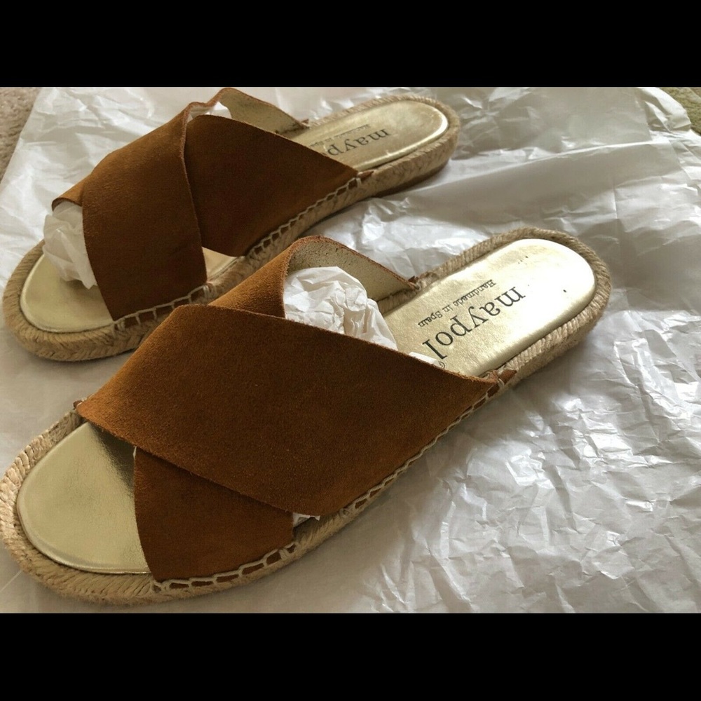 Maypol Ladies Spanish Suede Slides - Picture 4 of 5